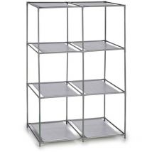 Scaffale portaoggetti con 6 scomparti - Grigio