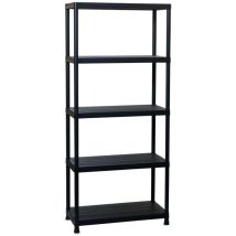 Scaffale Multiuso 5 Ripiani In Plastica 71x35x180cm