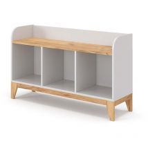 Vitalispa - Scaffale per bambini Malia, Bianco, 107.2 x 63.8 cm