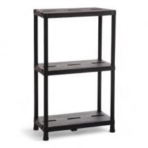Toomax - Scaffale per interni ventilato 3 ripiani nero con fissaggio a muro incluso portata massima 100 kg dimensioni 60x30x95 cm