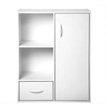 Les Tendances - Scaffale portaoggetti 2 armadietti con 1 cassetto e 1 armadio - L61,5 cm