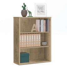 Muebles Pitarch - Scaffali bassi 2 ripiani in rovere oro 100x76x33 cm