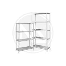 Scaffali Scaffale Kit In Lamiera 100x40x200h Cm. 5 Ripiani Completo Di Accessori