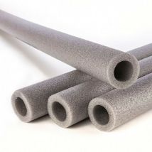 Guscio in polietilene 1 mt grigio. spessore 10mm. diametro interno 15mm.