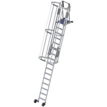 Echelle Direct - Scala alla marinara con ruotee réglable di 3.20m à 4.95m - MAD6P/CS