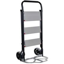 Scala-Carrello Doppia Funzione 160 kg – 7 kg – 47 x 66 x 105 cm – Design Antiscivolo – Grima
