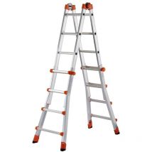 Scala telescopica 4+5 KG150 - in alluminio 9+9 - max 520 cm - Made in Italy Gierre