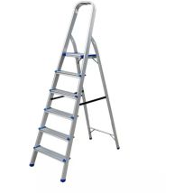 Scala Pieghevole In Alluminio Easy System 6 Gradini