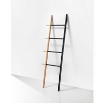 Scala porta asciugamani bing nera in legno - Nero