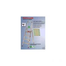 Grecoshop - Scala/Scaletto in alluminio Papillon 6 gradini