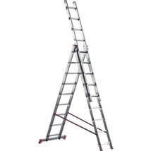 Scala Parallela 3 Rampe Orange 3 Marchetti Alluminio En 131 H.cm 350/550/920 Pioli 3x13 - 1 Pz