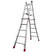 Scala Telescopica In Alluminio Super Teles Professionale - Formato: 10+10 Gradini