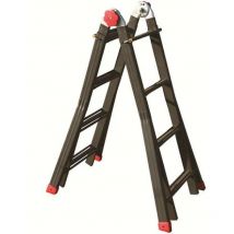 Scala telescopica 'phenomena' in acciaio acal 100 - 4+4 gr.- altezza max CM.390H.- KG.12