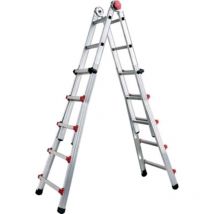 Scala Telescopica Profi Auto Sicos Alluminio H.Cm 139/444 Pioli 4+5 - 1 Pz