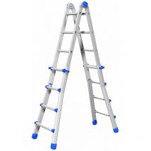 Scala telescopica trasformabile in alluminio Marchetti EQU45 9+9 fino a 4,35 mt