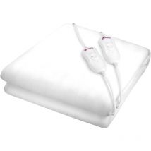 Scaldaletto Elettrico Matrimoniale 140 x 160 cm 3 Livelli di Temperatura Sottocoperta Prodotta in Poliestere 100% Scaldamaterasso Elettrico Pekatherm