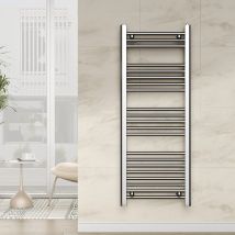 Adelya - Scaldasalviette Bagno Cromato Dritto 120x45 Cm Warm Interasse 40 Cm