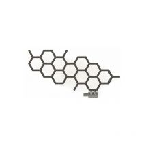 Scaldasalviette ad acqua calda grigio tempesta de 422mm de altezza e 711mm de larghezza - Watt - HEX422/711YPSSK