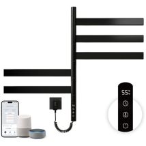 Scaldasalviette Elettrico 675 × 450 Mm, Radiatore Da Bagno Con Rotazione Di 180°, Termostato Wifi Intelligente, Scaldasalviette Elettrico Per Bagno, 