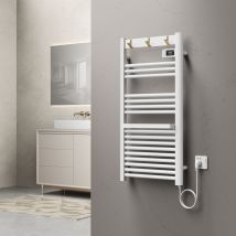 Pro.tec - Scaldasalviette Elettrico Uvdal 105 x 50 cm 500 w Bianco