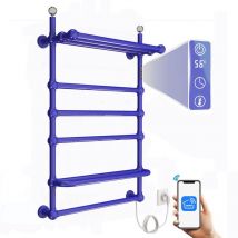 Esip - Scaldasalviette Elettrico Wifi da Parete, 80W Termoarredo Elettrico Intelligente da Bagno Termostato Radiatore, 850 x 600mm Asciugabiancheria