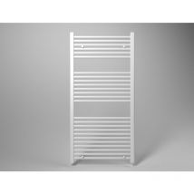 Tacoshop - Scaldasalviette termoarredo 80x60 cm (int.55) bianco da bagno tubi dritti michali