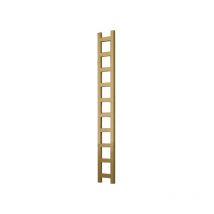 Sèche Serviette Radiateur-matisere - Scaldasalviete d'oro elettrico di 640mm di altezza e 200mm di larghezza - 100 Watt - EAS640/200E8BRA