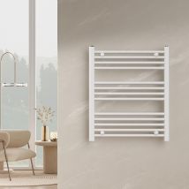 Scaldasalviette Termoarredo bagno bianco 70x55 Cm Dritto Interasse 50 Cm Warm