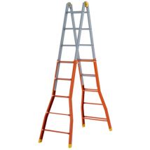 Gierre – Échelle télescopique multifonction en acier – 4 échelles en 1 – Supercompact et stable