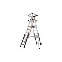 Scaletta telescopica 5 a 7 gradini - Altezza max di lavoro 4m - 2274201