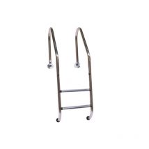 Flexinox - Scaletta di Risalita Modello Trianon per Piscina con Skimmer in Acciaio Inox aisi 304 - 2 Scalini