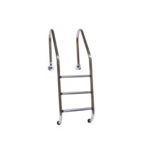 Flexinox - Scaletta di Risalita Modello Trianon per Piscina con Skimmer in Acciaio Inox aisi 304 - 3 Scalini