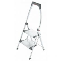 Gradini pieghevoli in alluminio, 2 gradini, altezza di accesso 225 cm - LivingStep Plus - Hailo