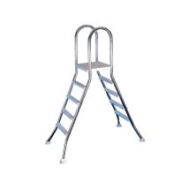Scaletta A 4 Gradini In Acciaio Inox Per Piscine Fuori Terra
