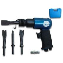 Scalpello Pneumatico Asturo A.Con 62002 – Alluminio Verniciato – 6,2 Bar – 220 Lt/Min – 3500-5000 Colpi/Min – 4 Scalpelli Inclusi