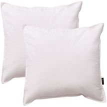 Scalpers - 2 coussins de 45x45 cm, 100% coton, coloris gris clair - Gris clair