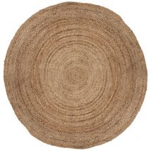 SCALPERS Alfombra de Yute Vegetal, color BEIGE de 120 cm - "HOME"