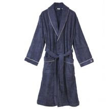 Peignoir uni avec bordure et détail brodé bleu marine Taille s-m - Scalpers