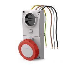 Proxima 3p+e 32a prise à verrouillage rouge - 408.3286 - Scame