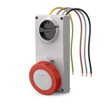 Scame proxima 3p+e 32a toma con enclavamiento rojo - 407.3286