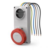 Scame proxima toma con enclavamiento 3p+n+e 16a rojo - 407.1687