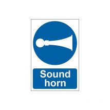 0250 Sound Horn - pvc Safety Sign 200 x 300mm SCA0250 - Scan