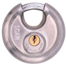 Scan - DP9070 Stainless Steel Disk Type Padlock 70mm SCAPLSS70DIS