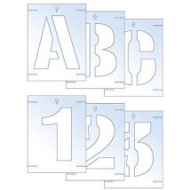 9403 Letter & Number Stencil Kit 25mm SCA9403 - Scan