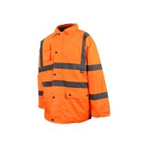 Hi-Vis Motorway Jacket Orange Large 44in scahvmjlo - Scan