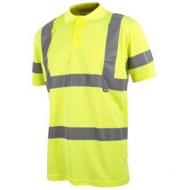 Scan - SFTE04 Hi-Vis Polo Shirt Yellow - l (42in) scahvpsl