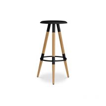 Privatefloor - Scandinavian style stool - Metal Black Beechwood, Metal, Metal - Black