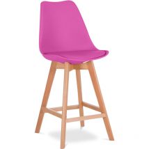 Scandinavian Style Stool - Wooden Legs - Denisse