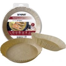 Scanpart - 2910070002 Papier pour friteuse à air chaud, 16 cm, rond, 100