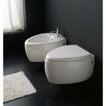 Ceramiche - Moai sospeso Wc + bidet + coprivaso - Scarabeo